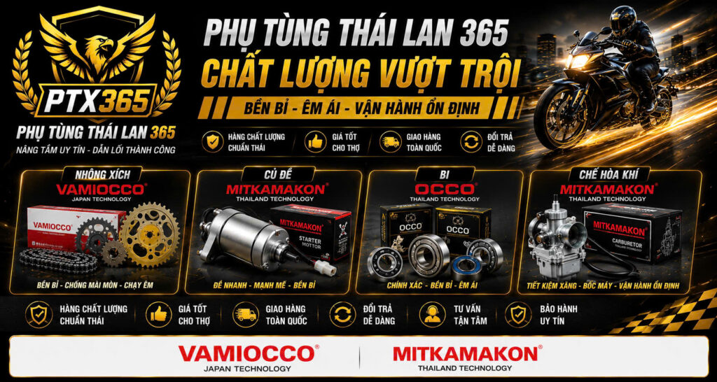 Baner Phụ tùng Thái Lan 365 chuyên phụ tùng chính hãng